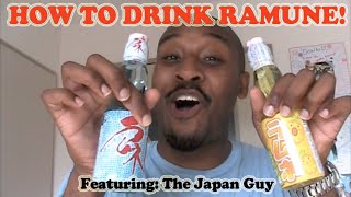 How to Drink Ramune How To Open A Japanese Ramune Bottle [upl. by Weylin733]