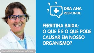 Ferritina baixa O que é e o que pode causar em nosso organismo [upl. by Chuu]