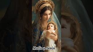 Virgen María y Jesús 🙌🩷 glorianoguera2 virgenmaria god amor youtubeshorts fe esperanzapeace [upl. by Adigun]