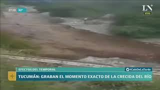 Tucumán graban el momento exacto de la crecida del río  Café de la Tarde [upl. by Rogozen22]