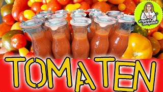 Schnell viele Tomaten haltbar machen Passata  Saft [upl. by Anneg]