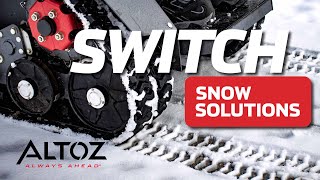 Switch Snow Management Solutions  Altoz Compact Tool Carrier for all your snow applications tracks [upl. by Ikkim]