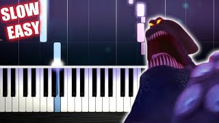 Kraken Song  Hotel Transylvania 3  SLOW EASY Piano Tutorial by PlutaX [upl. by Aurea]