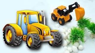 Bulldozer And JCB Toys Story  Cartoon Toys kids Jcb Wala video [upl. by Vance]