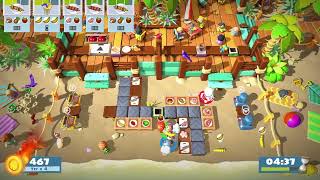 Overcooked 2 SurfnTurf Level 34 3 Players 4 Stars [upl. by Naerol]