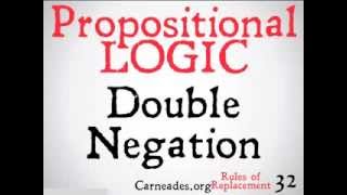 Double Negation Propositional Logic [upl. by Mancino116]