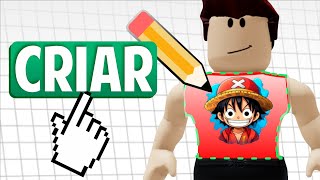 COMO CRIAR uma SKIN PERSONALIZADA no ROBLOX de GRAÇA   2024 [upl. by Ettegirb810]