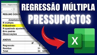 ✅ Guia COMPLETO de REGRESSÃO MÚLTIPLA com análise de PRESSUPOSTOS no EXCEL para PREVISÃO de VENDAS [upl. by Adeirf]