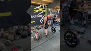 Gruesome Meathook Deadlift fitness gripgriptraning gripstrength grippower stronggrip [upl. by Eilyak]