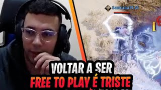 SAMUKA VOLTOU A JOGAR NA SUA CONTA TINHA ESQUECIDO COMO ERA SER F2P 👀  CORTES NIGHT CROWS [upl. by Ytima]