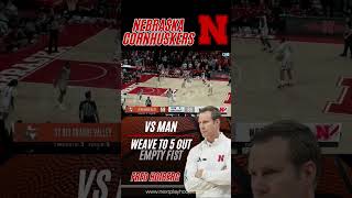 How Fred Hoiberg amp Nebraska Transition from a Weave to an Empty Side PNR [upl. by Sidnee716]