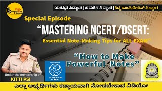 Make Notes Like a ProCRACK EXAM  Master the Art of NCERTDSERT NoteMakingquotUseful for All exam [upl. by Asquith]