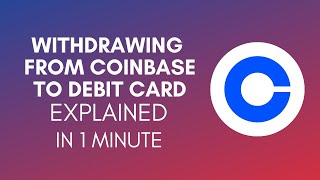 How To Withdraw Money From Coinbase To Debit Card 2024 [upl. by Aicenad761]