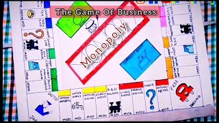 Monopoly board game Business game make with paper [upl. by Emili]