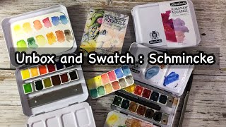 Unbox and Swatch  Schmincke Horadam Aquarell [upl. by Judd905]