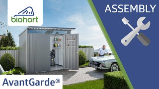 Biohort Garden Shed AvantGarde®  Assembly [upl. by Gnoud]