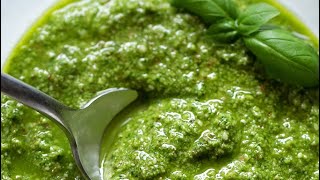 Como hacer el pesto casero sin piñones [upl. by Tabatha]