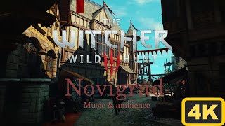 The Witcher 3  Novigrad  Music with Sound of the Street [upl. by Yendys570]