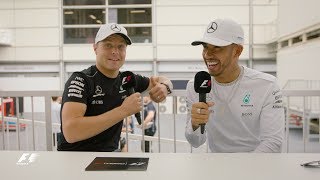 Mercedes Lewis Hamilton amp Valtteri Bottas  F1 Grill the Grid [upl. by Bethesde]