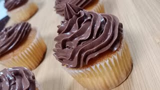 3 ingredients chocolate buttercream frosting  Condensed milk buttercream frosting [upl. by Klinger]