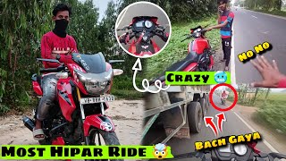 Hypar Ride 🤯 With Rtr 16T 😱  Ajj To Full Angry 😡 Ho ke Bike Ride Kiya   Full Power AKRAPOVIC [upl. by Ydnelg]