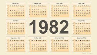 Kalender 1982 [upl. by Adur]