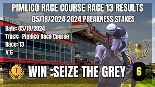 2024 Preakness Stakes Results Seize the Grey [upl. by Enogitna146]