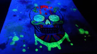 Making A UV Glow In The Dark Painting [upl. by Enimsay]