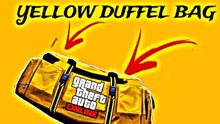 GTA 5 ONLINE YELLOW DUFFLE BAG GLITCH [upl. by Verlee]