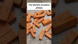 Attempting The Worlds SMALLEST JENGA Game [upl. by Doria81]