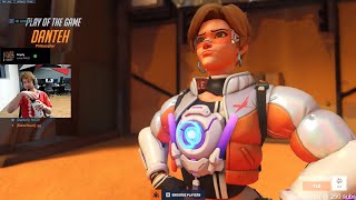 POTG 47 KILLS 16K DMG DANTEH TRACER GAMEPLAY OVERWATCH SEASON 8 TOP 500 [upl. by Tito904]