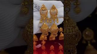 Mind blowing gold jhumka for indian sub continent lady goldaccessories goldjewellery earrings [upl. by Amati279]