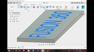 How to Make a Nameplate in Fusion 360 Tutorial [upl. by Atirrehs]