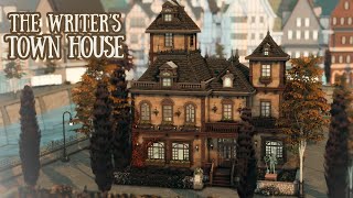 The Writers Town House 📜🪶  The Sims 4  Stop Motion Build no CC [upl. by Durware136]