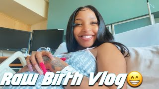 BIRTH amp DELIVERY VLOG  Part 2 Natural Or Epidural🍼👶🏽 [upl. by Shanie]