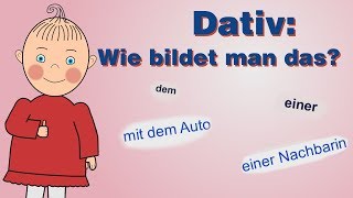 Dativ Wie bildet man das  Deutsch lernen  Niveau A1A2  HD [upl. by Asaert]