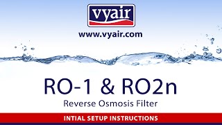 Vyair RO1 Reverse Osmosis Filter Installation [upl. by Valoniah]