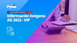 Jornada de Capacitación  Información exógena AG 2023 [upl. by Yenahs949]