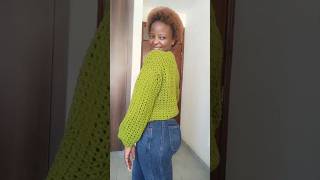 The crochet sweater top tutorial is available [upl. by Kihtrak]