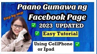 Paano Gumawa ng Facebook Page Sa Cellphone  2023 UPDATED [upl. by Niarda]