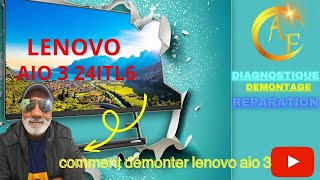 LENOVO  COMMENT DEMONTER LENOVO AIO 3 24ITL6 [upl. by Siderf40]