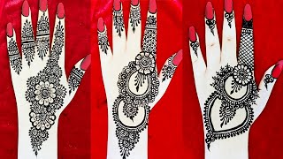 Top 3 Easy Simple jewellery Backhand Mehndi Designs  Beautiful Mehndi Design  Mehandi ka Designs [upl. by Etnoel354]