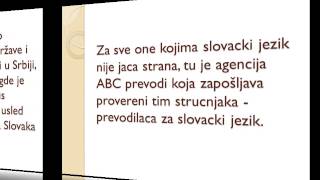 ABC prevodi  prevodilac i sudski tumač za slovački jezik [upl. by Thilda564]