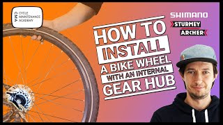 Install a bike wheel with internal gears Stepbystepguide [upl. by Niko]