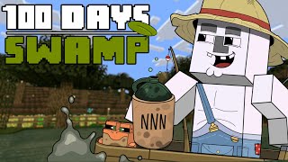 100 Days  Minecraft SWAMP [upl. by Islean172]