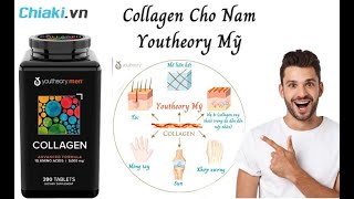 Review Collagen nam  Youtheory Mens Collagen type 1 2 amp 3 hộp 390 viên [upl. by Kerat850]