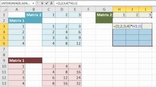 Excel  278  MatrixFormeln  Teil 8  Spalten und Zeilen [upl. by Niuqaoj]