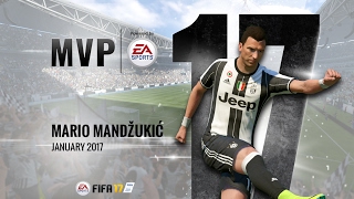 Mario Mandzukic January MVP powered by EA [upl. by Salena696]