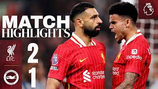 Highlights Salah STUNNER Completes QuickFire Comeback  Liverpool 21 Brighton [upl. by Lewse]