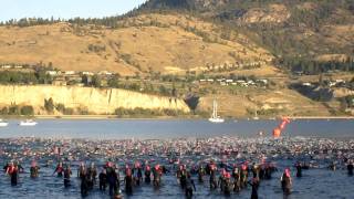 2012  Ironman Canada Swim Start [upl. by Iffar193]